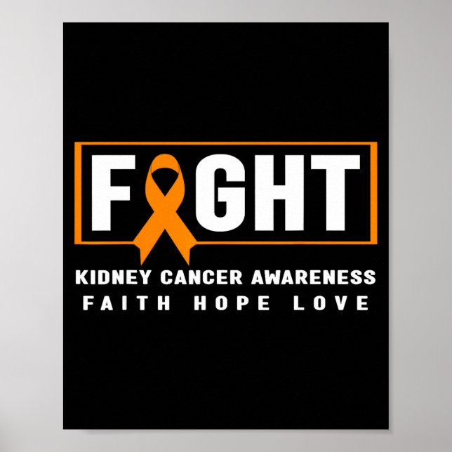 Poster Combater a consciência do cancro renal - cancro re (Frente)