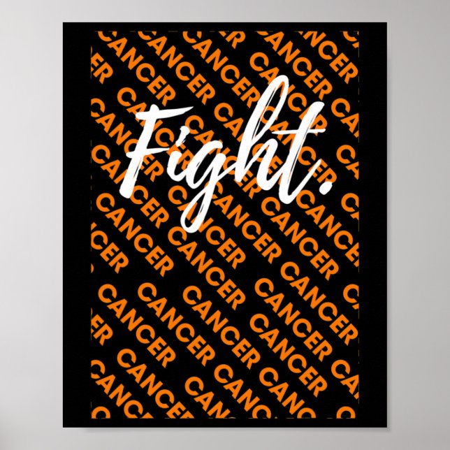 Poster combater a leucemia, em conjunto com a sensibiliza (Frente)