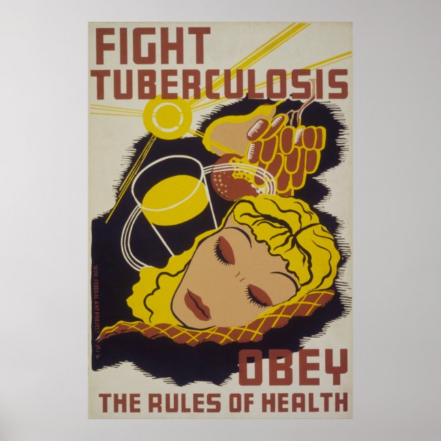 Póster Combater a Tuberculose (Frente)