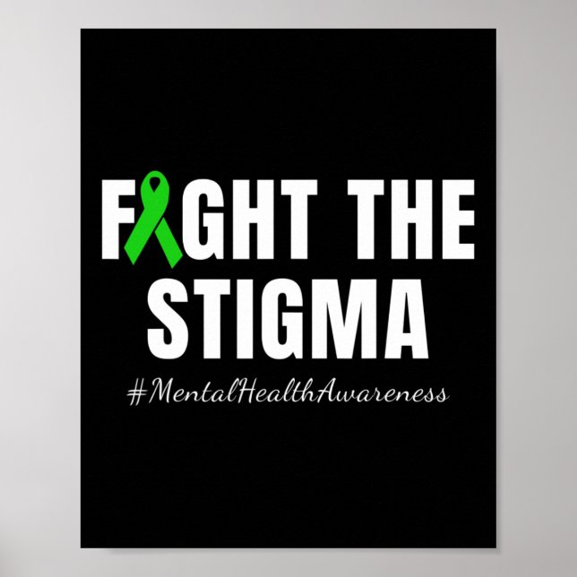 Poster Combater O Estigma Mês de Conscientização da Saúde (Frente)