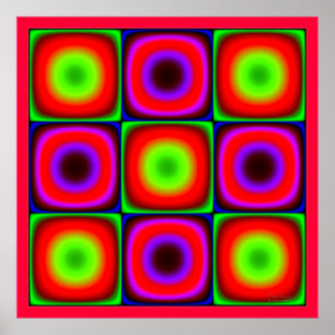 Poster Combinação de cor de cintilação