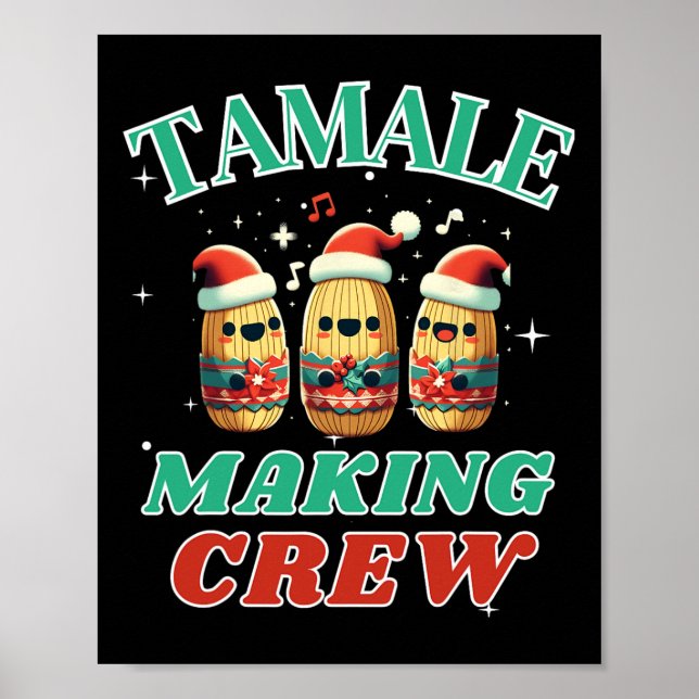 Poster Combinação de Família de Comidas Mexicanas - Tripu (Frente)
