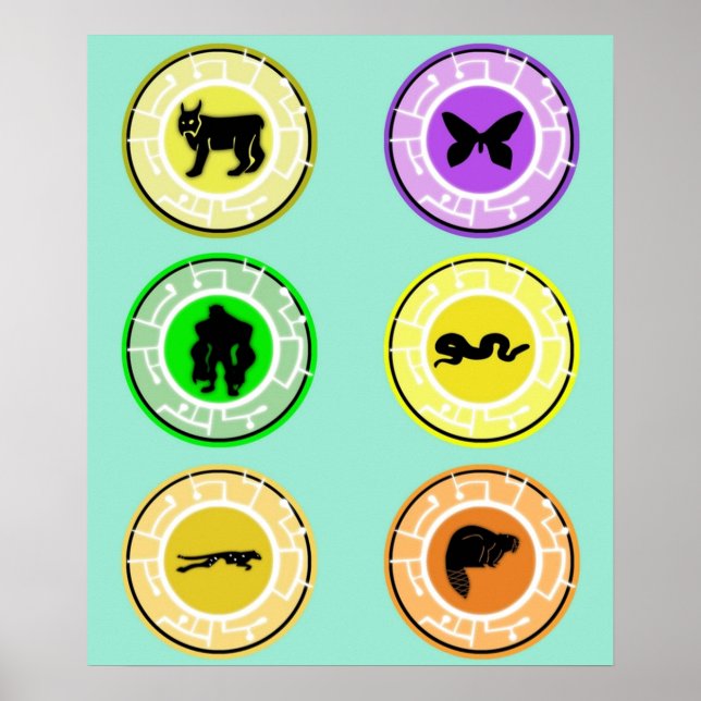 Poster Combinação de kratts selvagens v2 (Frente)