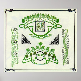 Poster Combinações Ornamentais Vintage Arte