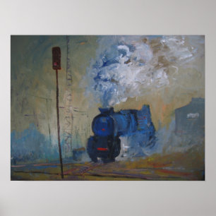 Póster comboio a vapor