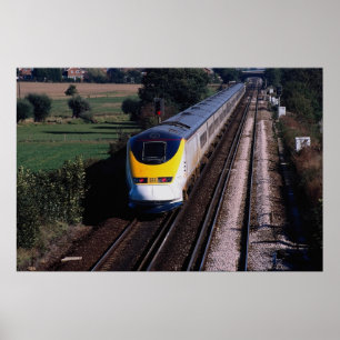 Poster Comboio de passageiros de Eurostar