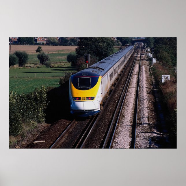Poster Comboio de passageiros Eurostar (Frente)