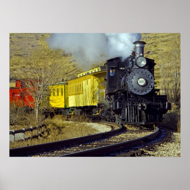 Póster Comboio do Museu Nacional de Ferrovia de Nevada nº (Frente)