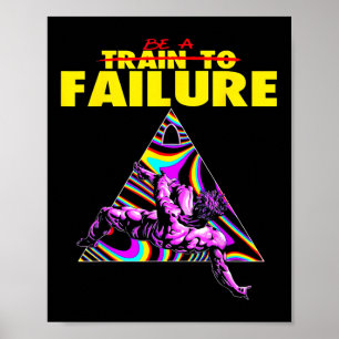 Poster Comboio Engraçado Até Fracasso Elevação De Peso