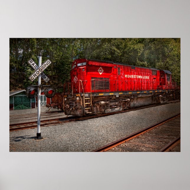 Póster Comboio - Gasóleo - Erie Morristown (Frente)