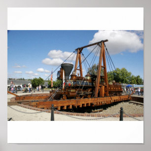 Póster Comboio histórico giratório