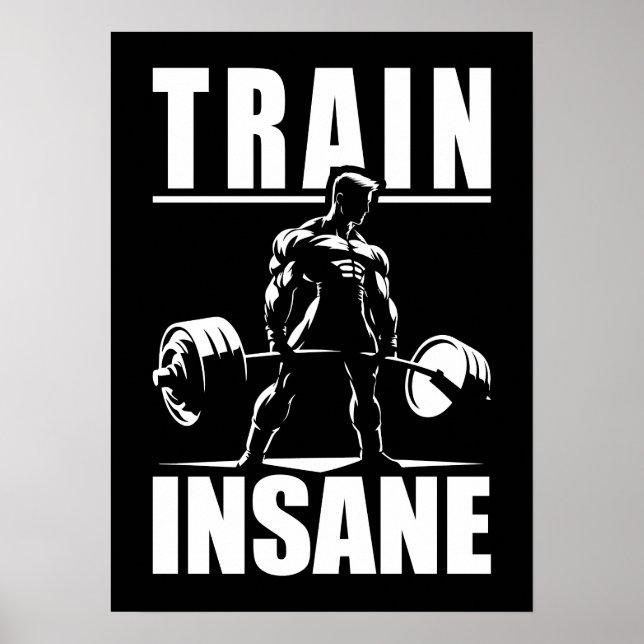 Poster Comboio Insano - Gym Motivacional, Malhação de Wor (Frente)