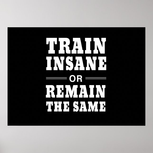 Poster Comboio Insano ou Permanecer Igual (Frente)