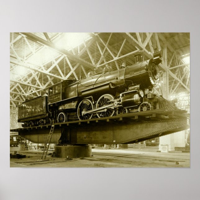 Poster Comboio, Locomotiva, Espírito, Século XX, (Frente)