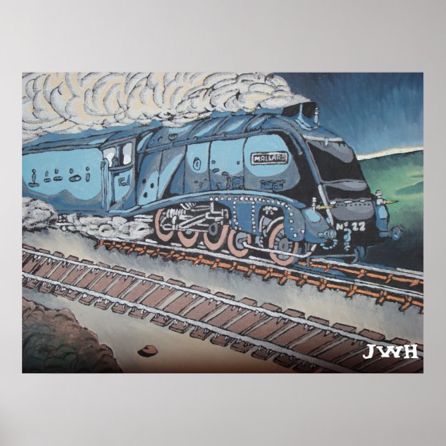 Póster comboio Mallard (Frente)