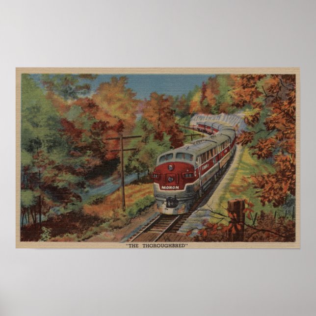 Póster Comboio-O-Puro, Monon (Frente)