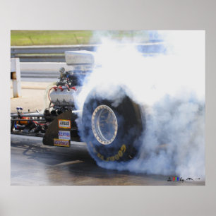 Póster Combustível Dragster da nostalgia de Osceola