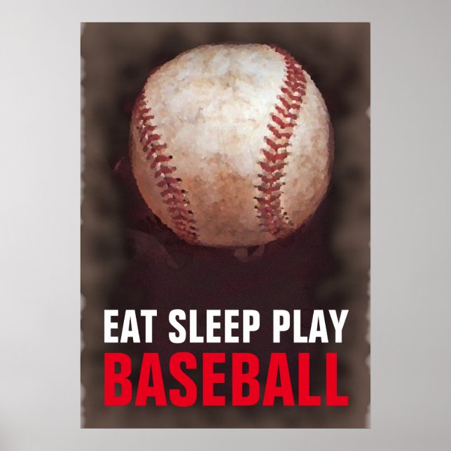Poster Come Sleep Play Baseball (Frente)