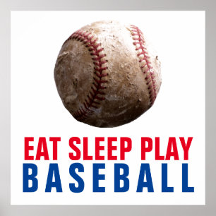 Poster Come Sleep Play Baseball