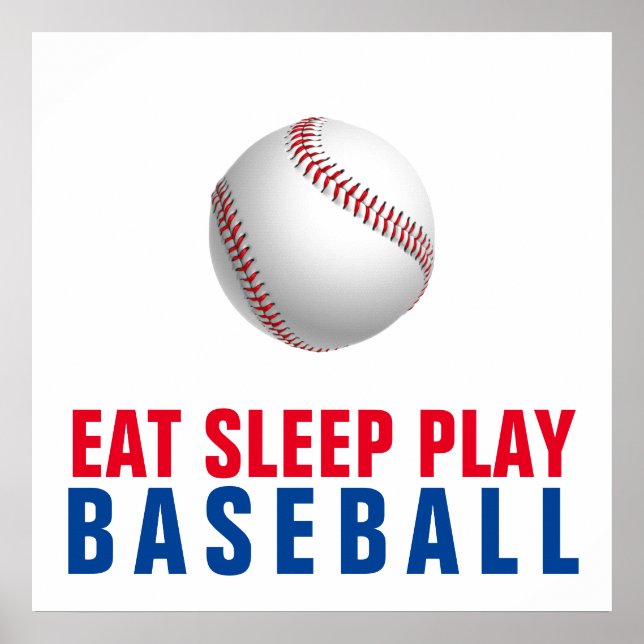 Poster Come Sleep Play Baseball (Frente)