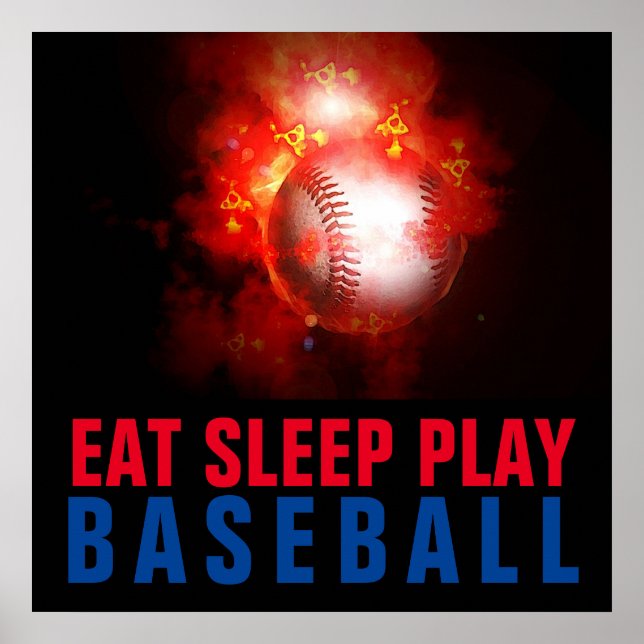 Poster Come Sleep Play Baseball (Frente)
