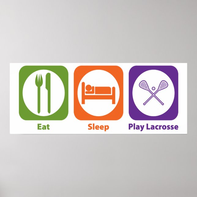 Poster Come Sleep Play Lacrosse (Frente)