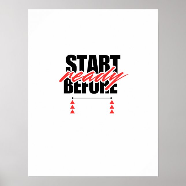 Poster Começar Antes de Estar Pronto (Frente)
