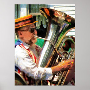 Poster COMEÇAR SOB $20 - jogador da tuba