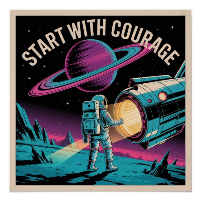Póster Comece Com Coragem (Frente)