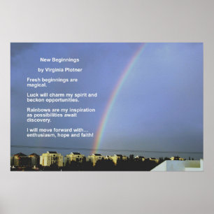 Póster Começos novos por Virgínia Plotner