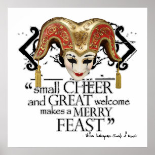 Póster Comédia de citações do banquete dos erros