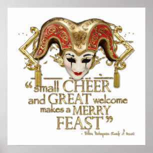 Póster Comédia de citações do banquete dos erros (vers