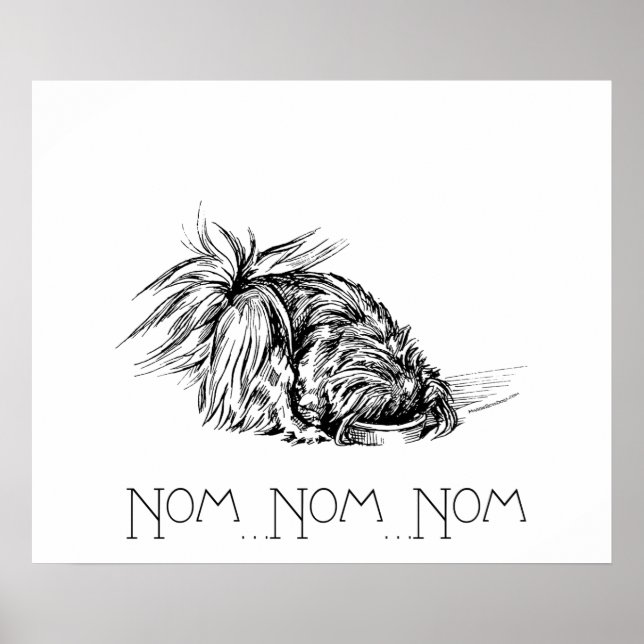 Póster Comedor Ansioso Peke (Frente)