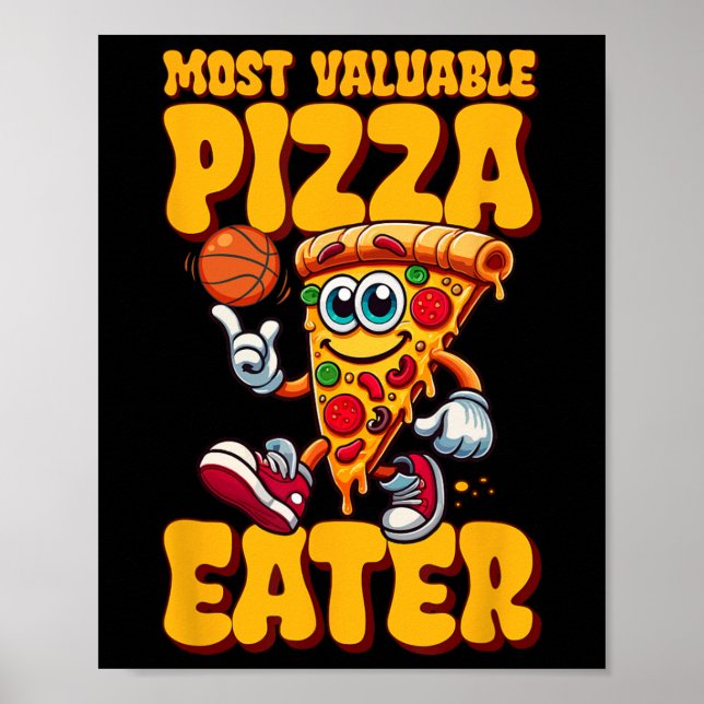 Poster Comedor de Pizza Mais Valioso  (Frente)
