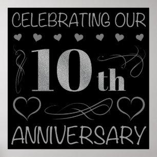 Poster Comemorando nosso 10o aniversário