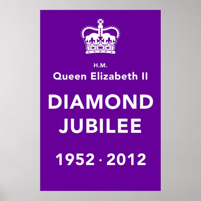 Poster comemorativa de Diamond Jubilee (Frente)