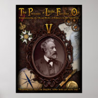 Poster comemorativa de Jules Verne