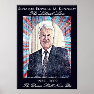 Poster comemorativo de Edward Kennedy