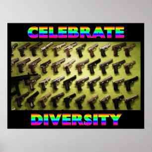 Póster Comemore a diversidade