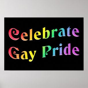 Póster Comemore o orgulho gay