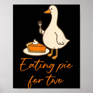 Poster Comendo E Para Dois Anúncio de Gravidez de Ação de