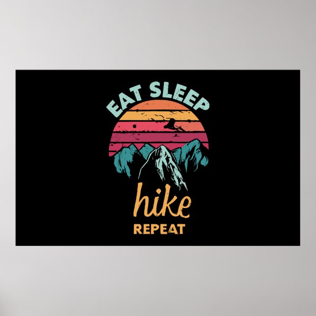 Poster Comer, Dormir, Caminhar, Repetir (Frente)