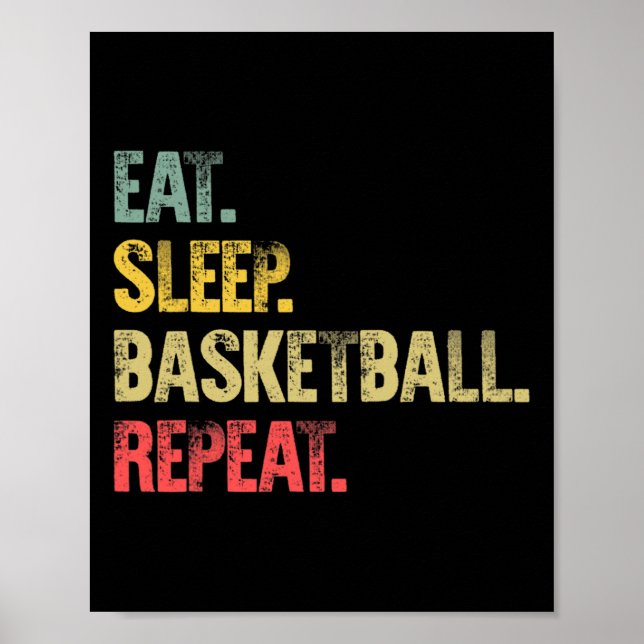 Poster Comer Dormir Repetir Camisa Presente Comer Dormir  (Frente)