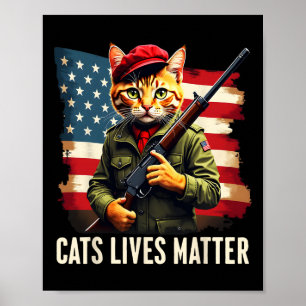 Poster Comer Gatos Vive Problema Engraçado Donald Trump 2
