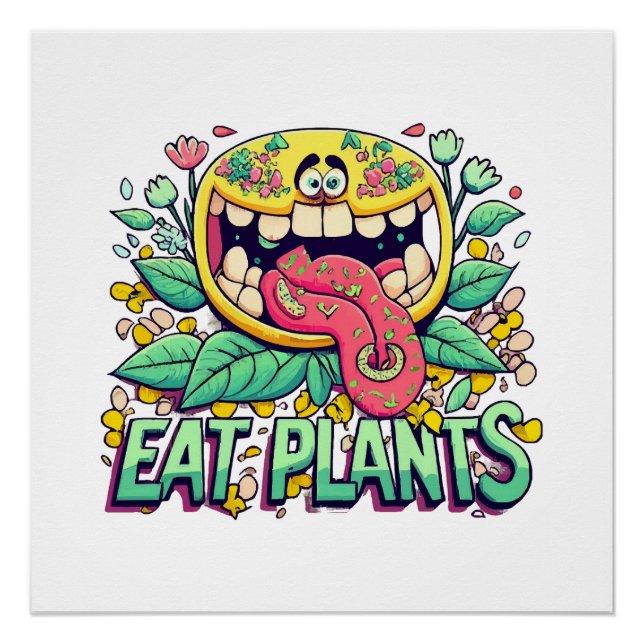 Póster Comer Plantas (Frente)