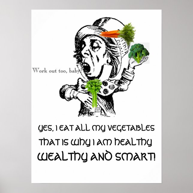 POSTER - COMER SAUDÁVEL POSTER de 18 x 24" (Frente)