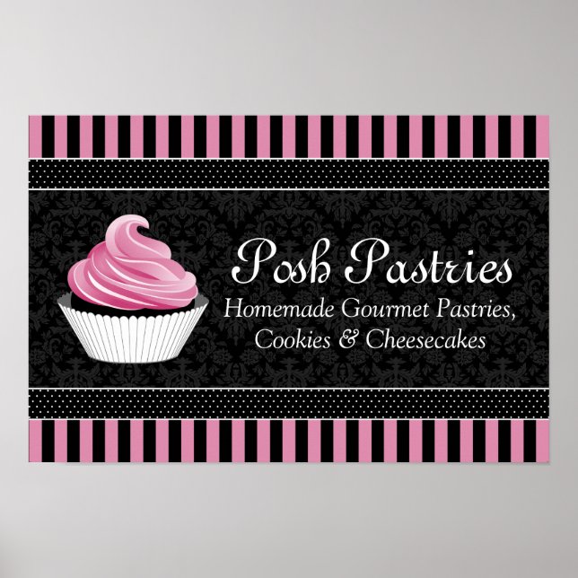 POSTER Comercial de Cupcake PERSONALIZADO (Frente)