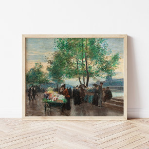 Poster Comerciantes no Sena Victor Gabriel Gilbert