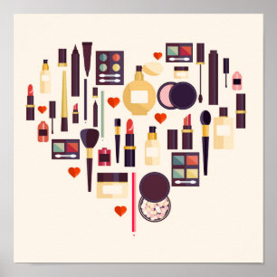 Poster Comestics Heart