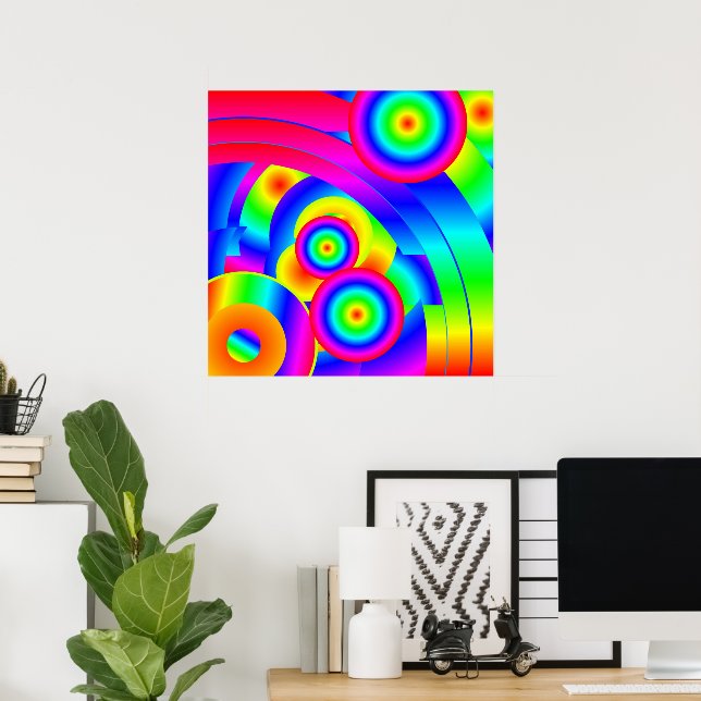 Poster Cometa abstrato (Escritório em casa)